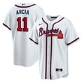 thumbnail image 1 of Men's Nike Orlando Arcia White Atlanta Braves Home Replica Jersey, 1 of 3