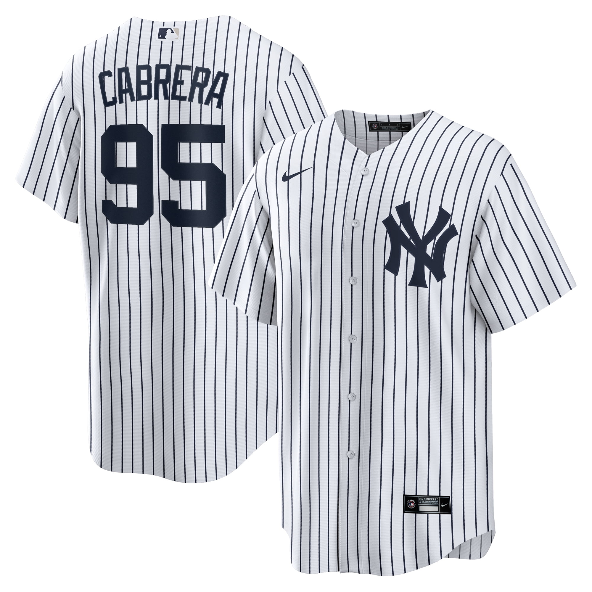 Men's Nike Oswaldo Cabrera White New York Yankees Home Replica