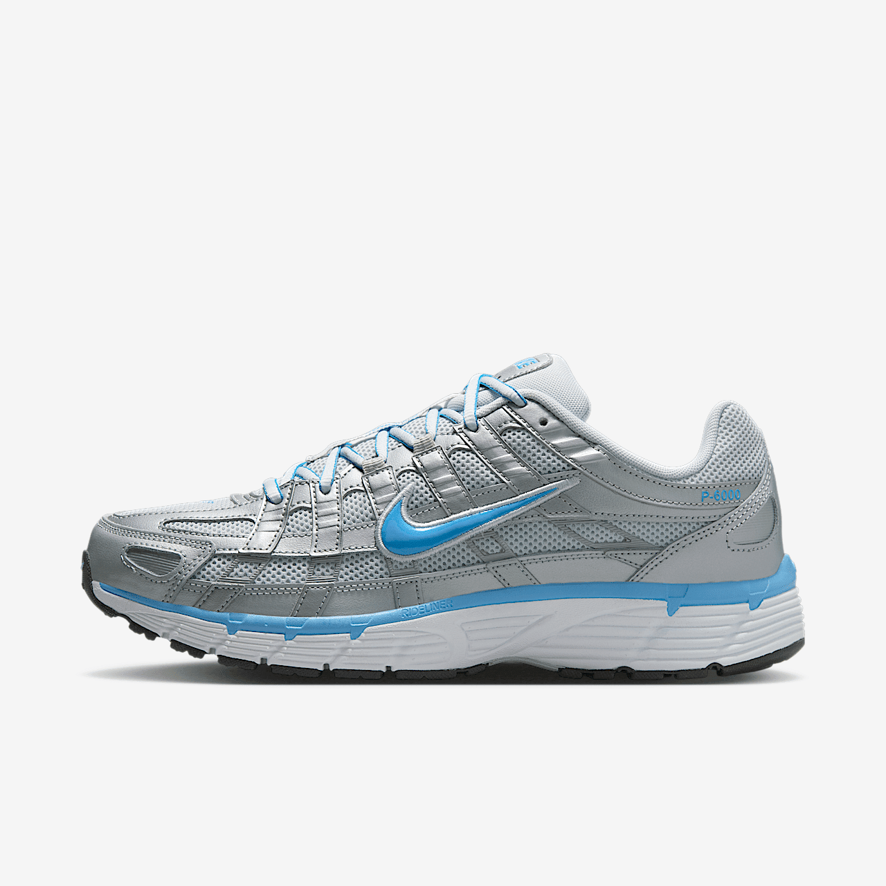 Men's Nike P-6000 MTLC Platinum/University Blue (CD6404 025) - 11