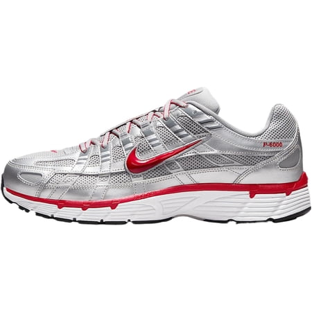 Men's Nike P-6000 Metallic Silver/Gym Red (CD6404 024) - 9.5