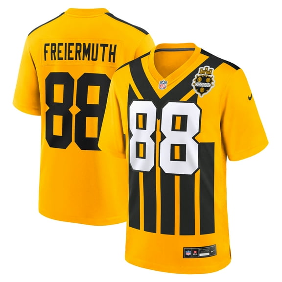 Men's Nike Pat Freiermuth Gold Pittsburgh Steelers Alternate 1933 Throwback Game Jersey