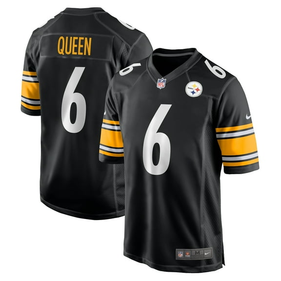 Men's Nike Patrick Queen Black Pittsburgh Steelers Game Jersey