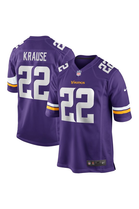 Men's Nike Paul Krause Purple Minnesota Vikings Game Retired Player Jersey