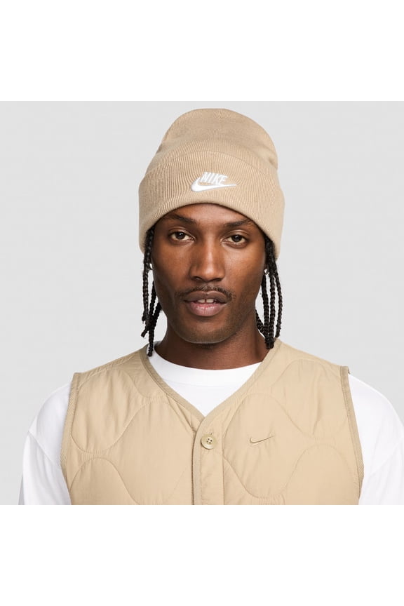 Men's Nike Peak Futura Beanie Color: Khaki Size: N/A