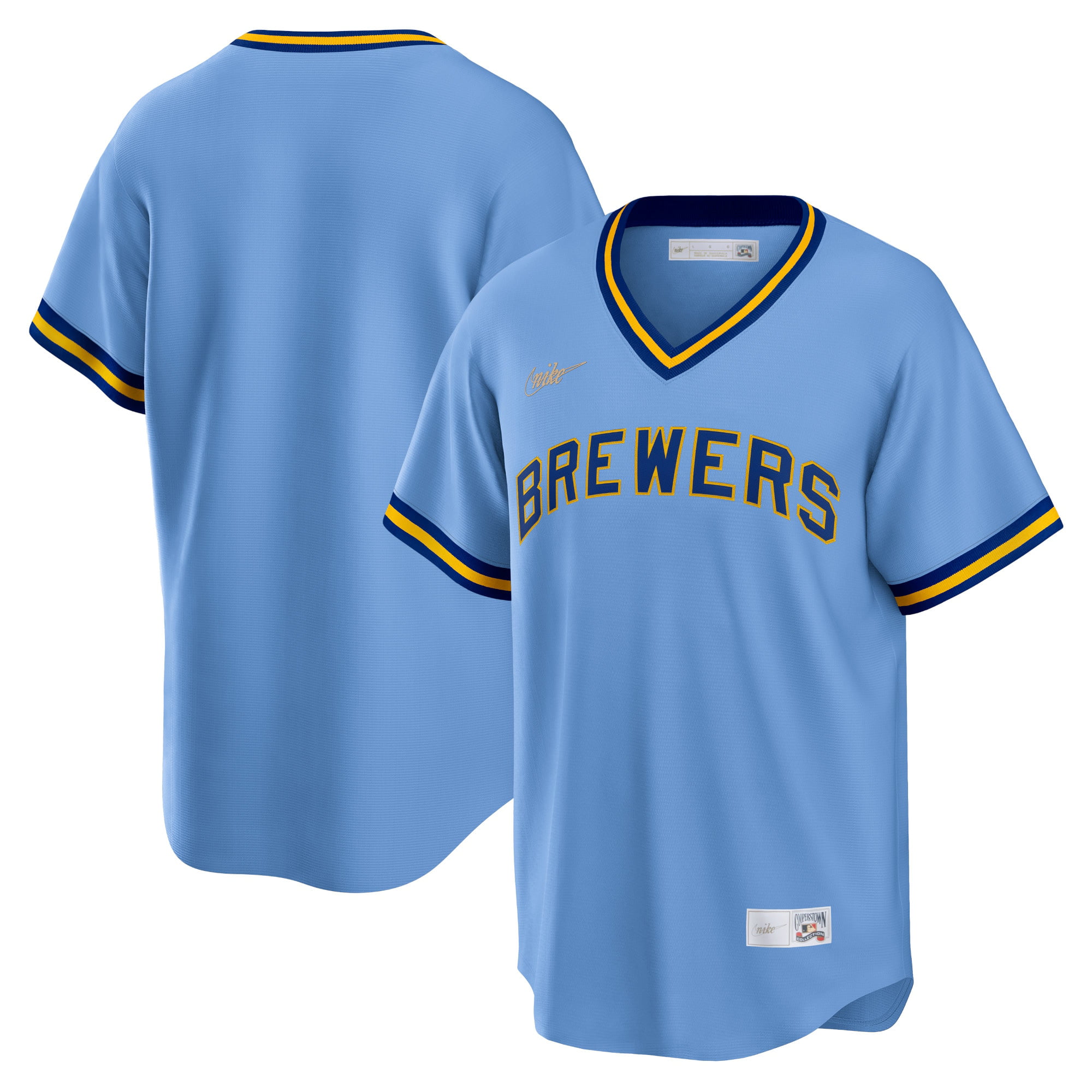 Men's Milwaukee Brewers MLB Cream Home Custom Jersey, Brewers