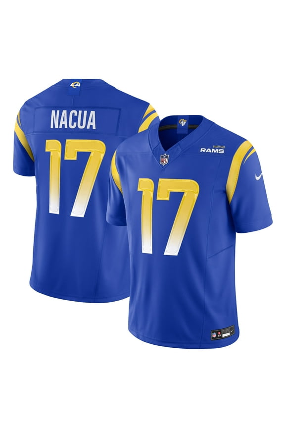 Men's Nike Puka Nacua Royal Los Angeles Rams Vapor F.U.S.E. Limited Jersey