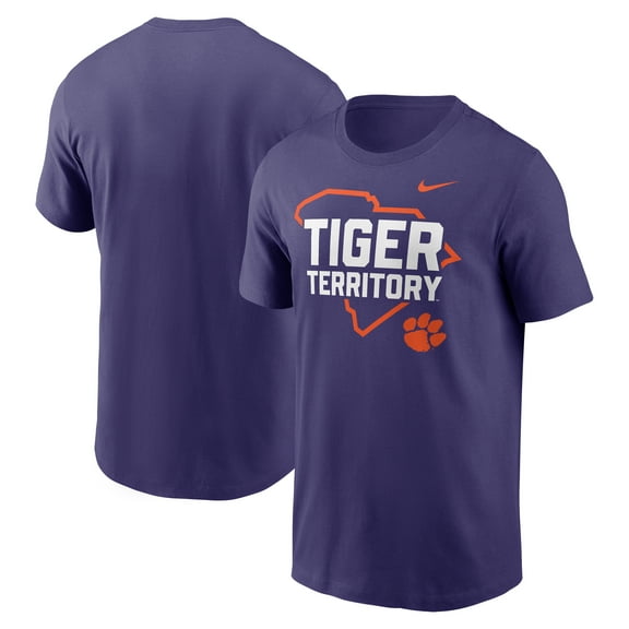 Men's Nike Purple Clemson Tigers Campus Local T-Shirt