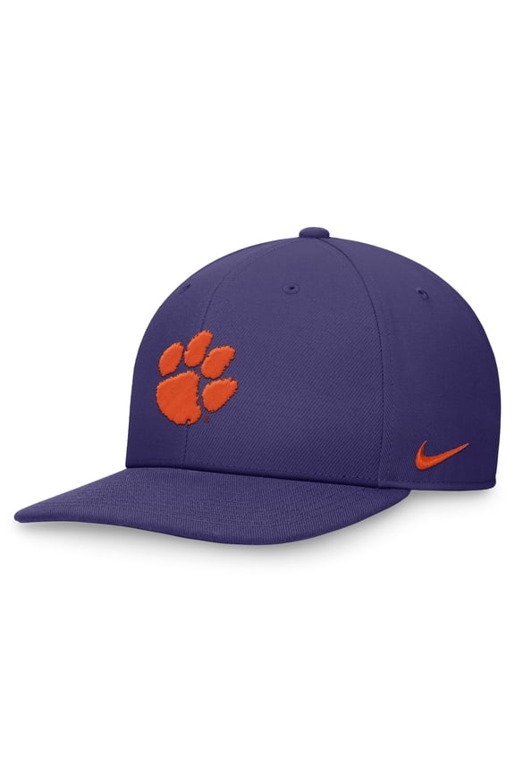 Men's Nike Purple Clemson Tigers On-Field Pro Bill Snapback Hat