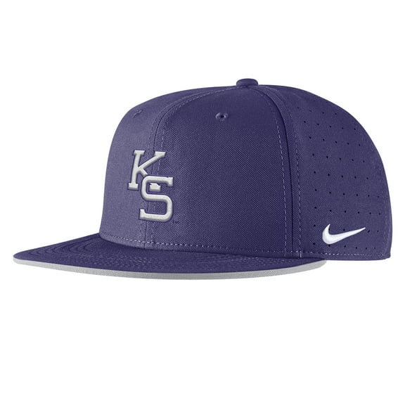 Men's Nike Purple Kansas State Wildcats 2025-On-Field True Performance Baseball Fitted Hat