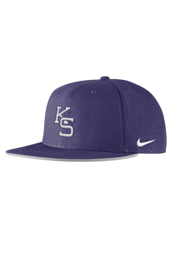 Men's Nike Purple Kansas State Wildcats 2025-On-Field True Performance Baseball Fitted Hat