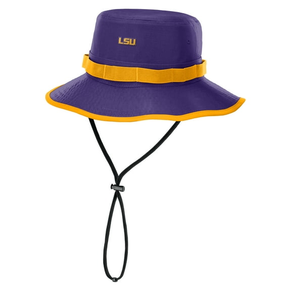 Men's Nike Purple LSU Tigers 2025 Sideline Apex Boonie Performance Bucket Hat