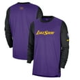 thumbnail image 1 of Men's Nike Purple Los Angeles Lakers 2024/25 City Edition Authentic Pregame Performance Long Sleeve Shooting T-Shirt, 1 of 4