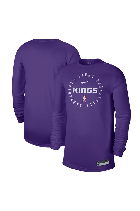 Men's Nike Purple Sacramento Kings 2024/25 Legend On-Court Practice Long Sleeve T-Shirt
