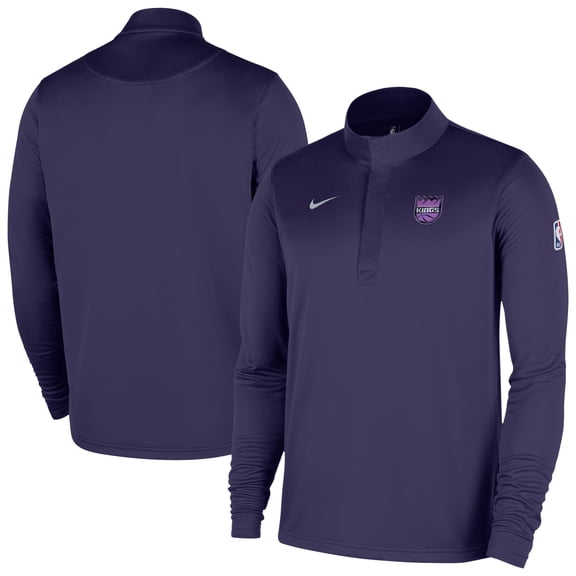 Men's Nike Purple Sacramento Kings 2025/26 City Edition Remix Authentic Coaches Dri-FIT Half-Zip Top
