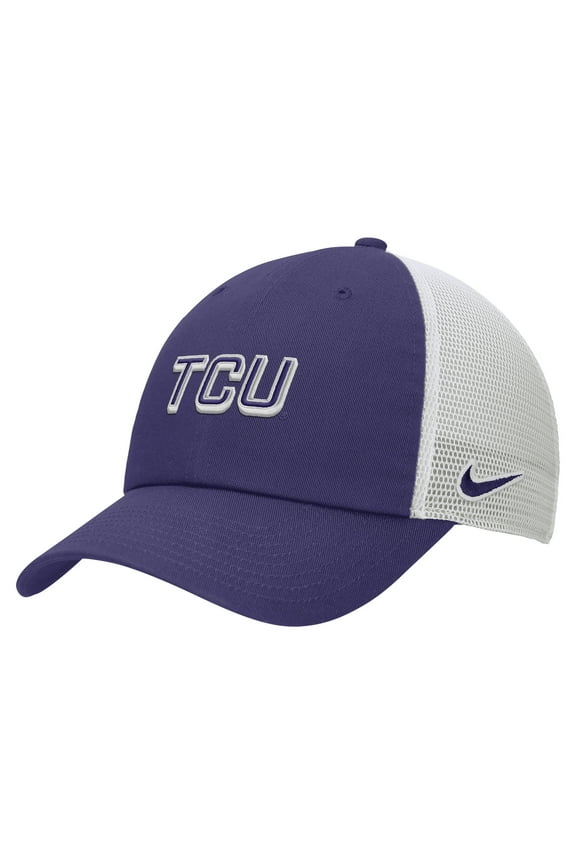 Men's Nike Purple TCU Horned Frogs On-Field Club Adjustable Trucker Hat