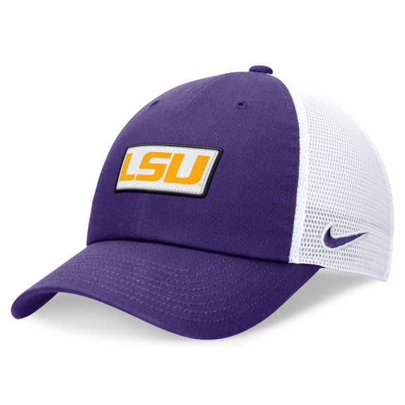 Men's Nike Purple/White LSU Tigers Primetime Club Trucker Adjustable Hat