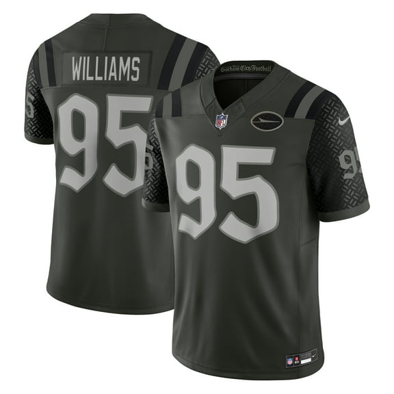 Men's Nike Quinnen Williams Gotham Green New York Jets 2025 Rivalries Collection Limited Jersey