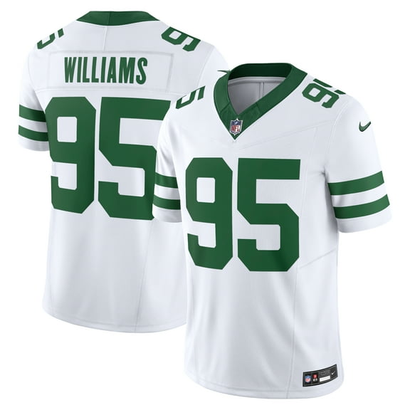 Men's Nike Quinnen Williams Legacy White New York Jets Vapor F.U.S.E. Limited Jersey
