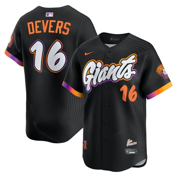 Men's Nike Rafael Devers Black San Francisco Giants 2025 City Connect Limited Player Jersey