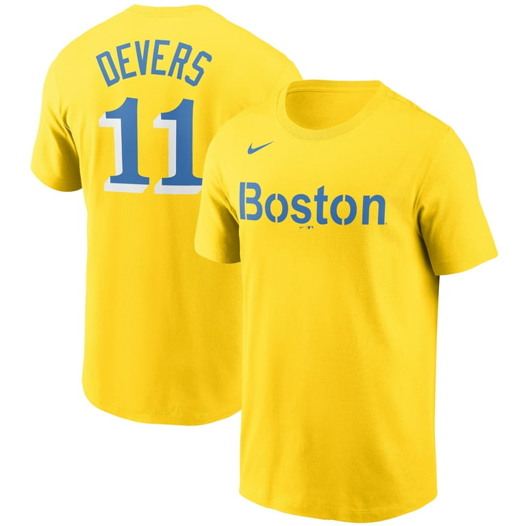 Men's Nike Rafael Devers Gold Boston Red Sox City Connect Name - Main Image