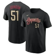 Men's Nike Randy Johnson Black Arizona Diamondbacks City Connect Name & Number T-Shirt
