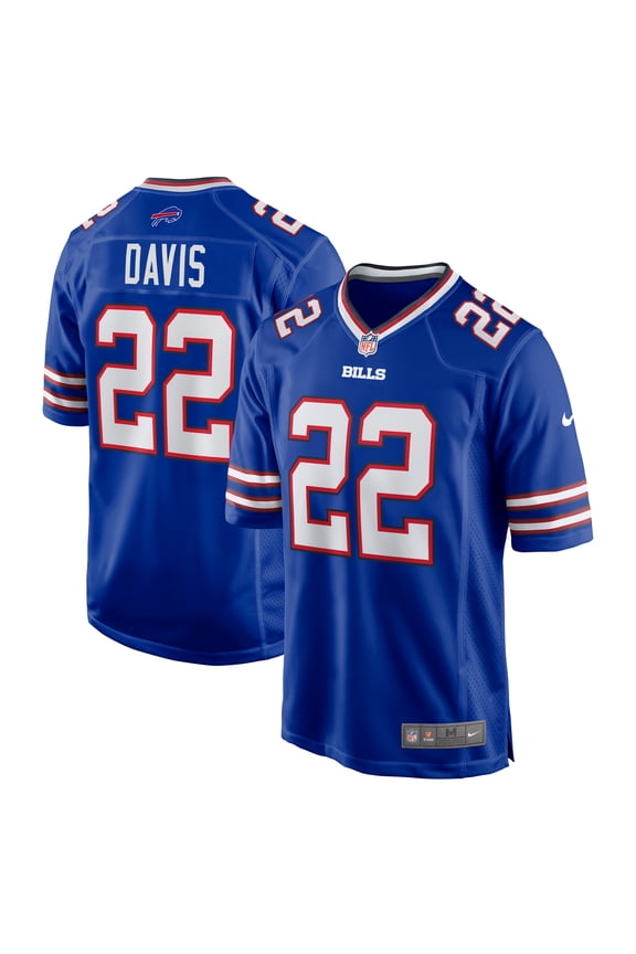 Men's Nike Ray Davis  Royal Buffalo Bills Game Jersey