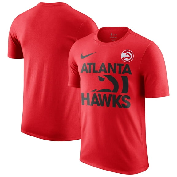 Men's-Nike Red Atlanta Hawks Courtside This Is Our Year T-Shirt