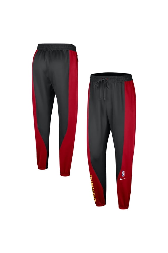Men's Nike Red/Black Atlanta Hawks 2023/24 Authentic Showtime Pants
