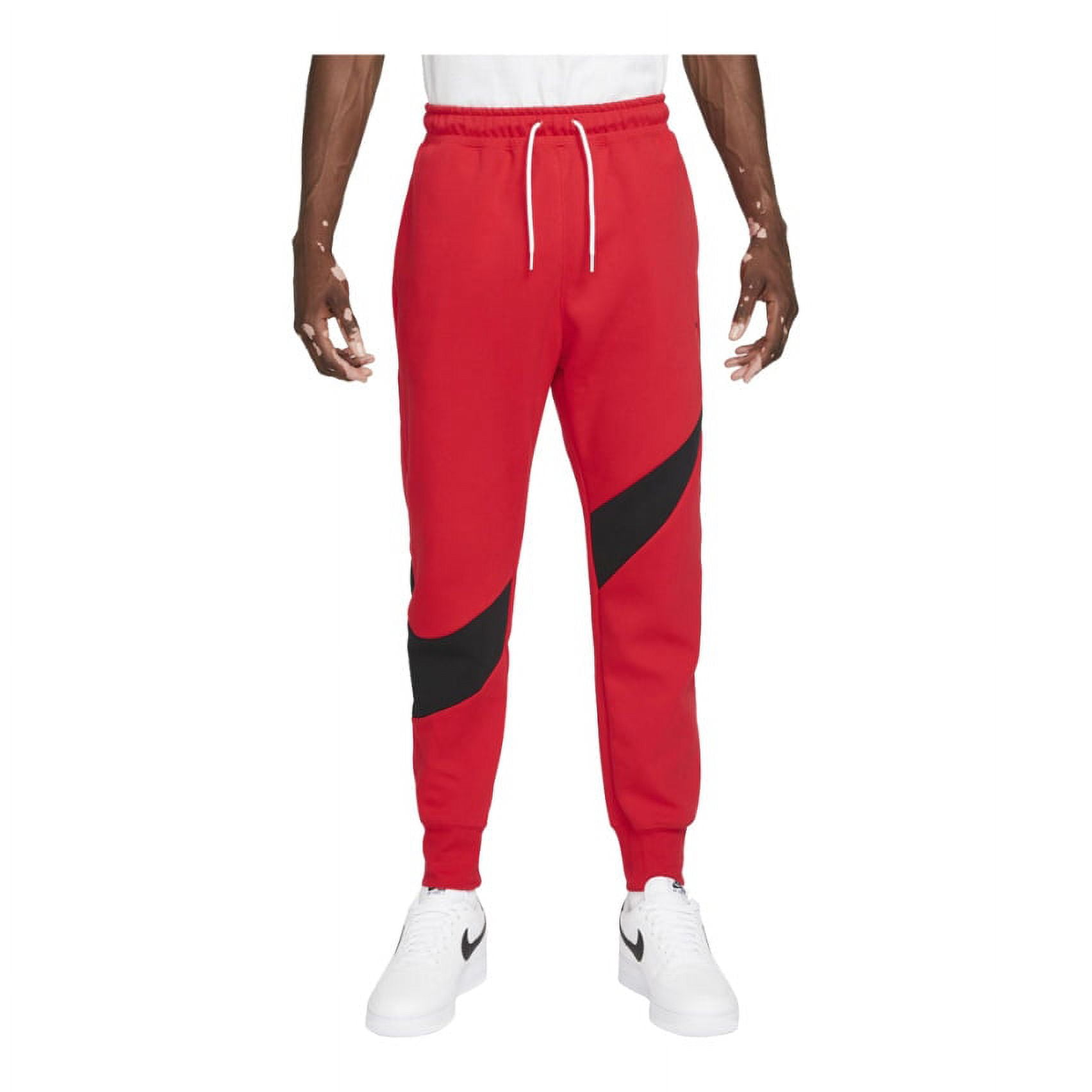 Vintage Nike Sweatpants XL 16-18 Youth Black Red Fleece Lined