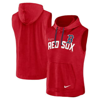 Boston Red Sox Jersey Muscle Sleeveless Pullover Hoodie - Navy
