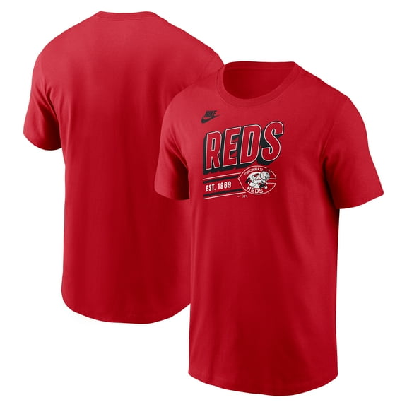 Men's Nike  Red Cincinnati Reds Cooperstown Collection Retro T-Shirt