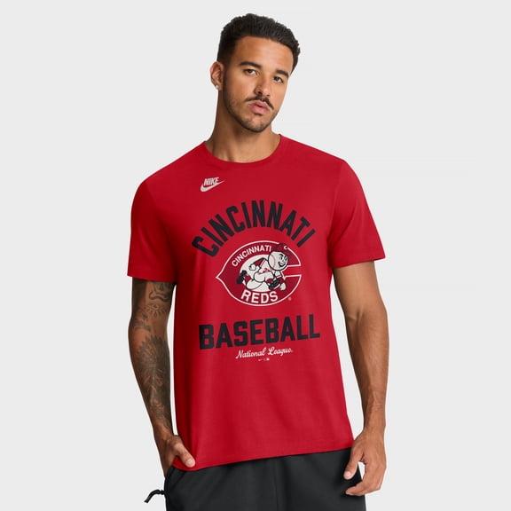Men's Nike Red Cincinnati Reds Cooperstown Collection T-Shirt