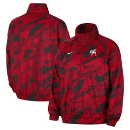 Men s Nike Crimson Alabama Crimson Tide Coaches Half Zip Short Sleeve Jacket Walmart