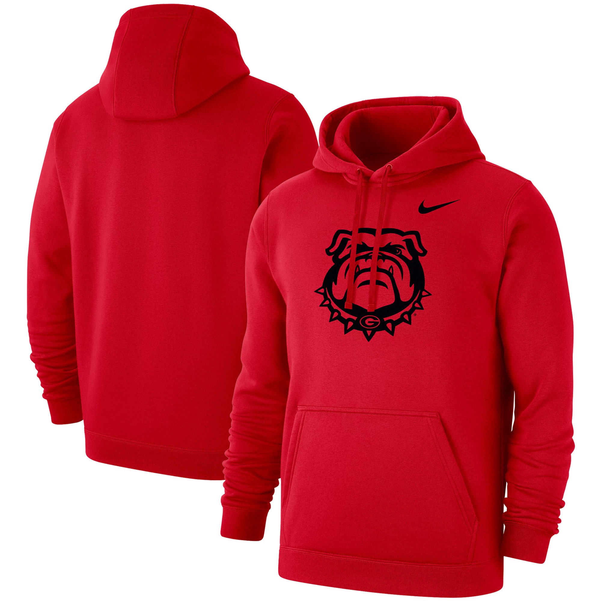 Men's Nike Red Georgia Bulldogs Big u0026 Tall Alternate Logo Club Pullover  Hoodie - Walmart.com