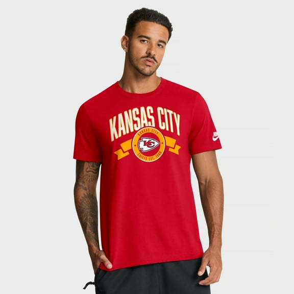Men's Nike Red Kansas City Chiefs Rewind Front and Back Hit Essential T-Shirt