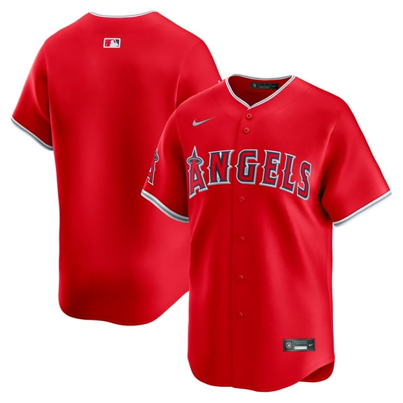 Men's Nike Red Los Angeles Angels Alternate Limited Jersey