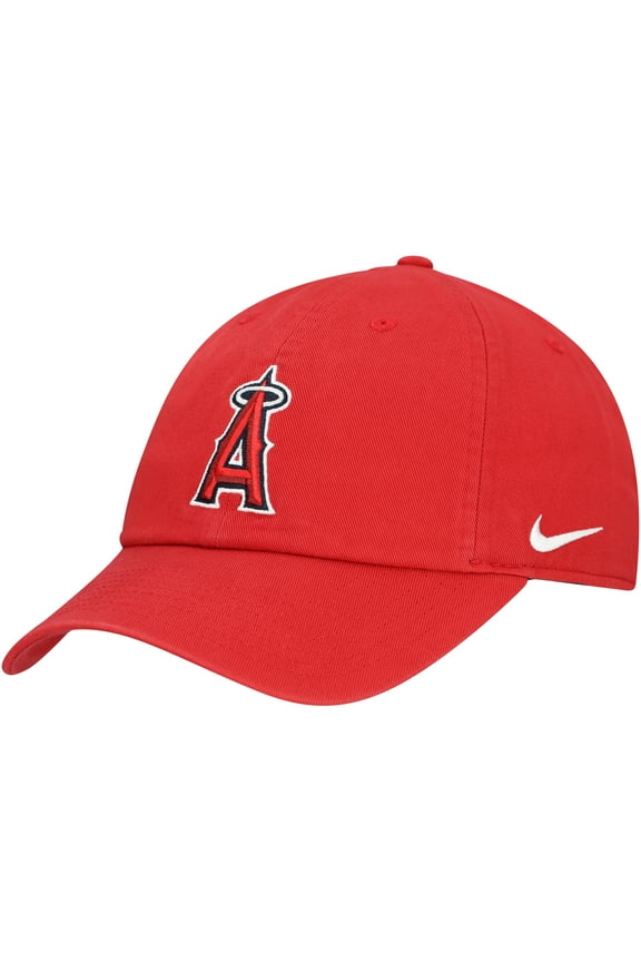 Men's-Nike Red Los Angeles Angels Club Adjustable Hat