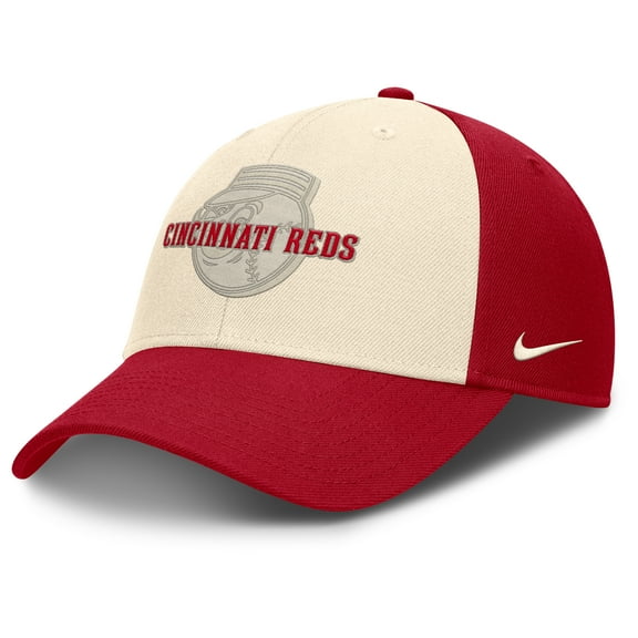 Men's Nike Red/Natural Cincinnati Reds Statement Club Performance Adjustable Hat