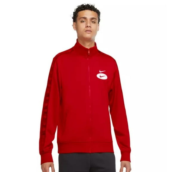 Men's Nike Red Sportswear Swoosh League Logo Track Jacket (DM5473 657) - XS