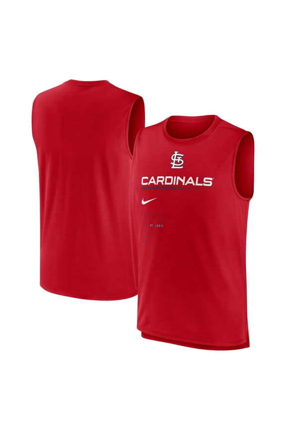 Men's Nike Red St. Louis Cardinals Exceed Performance Tank Top