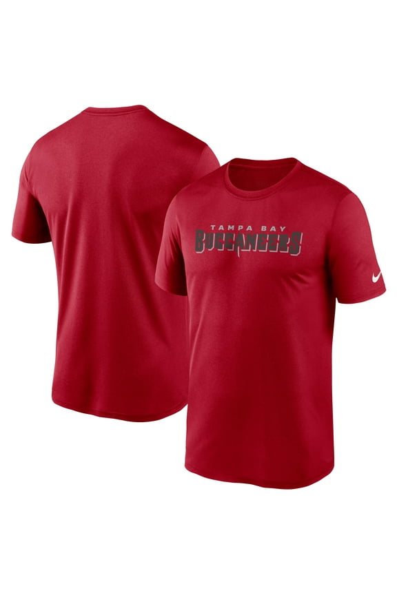 Men's Nike Red Tampa Bay Buccaneers Wordmark Legend Performance T-Shirt