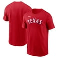 thumbnail image 1 of Men's Nike Red Texas Rangers Fuse Wordmark T-Shirt, 1 of 3