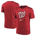 thumbnail image 1 of Men's Nike Red Washington Nationals Logo Velocity Performance T-Shirt, 1 of 3