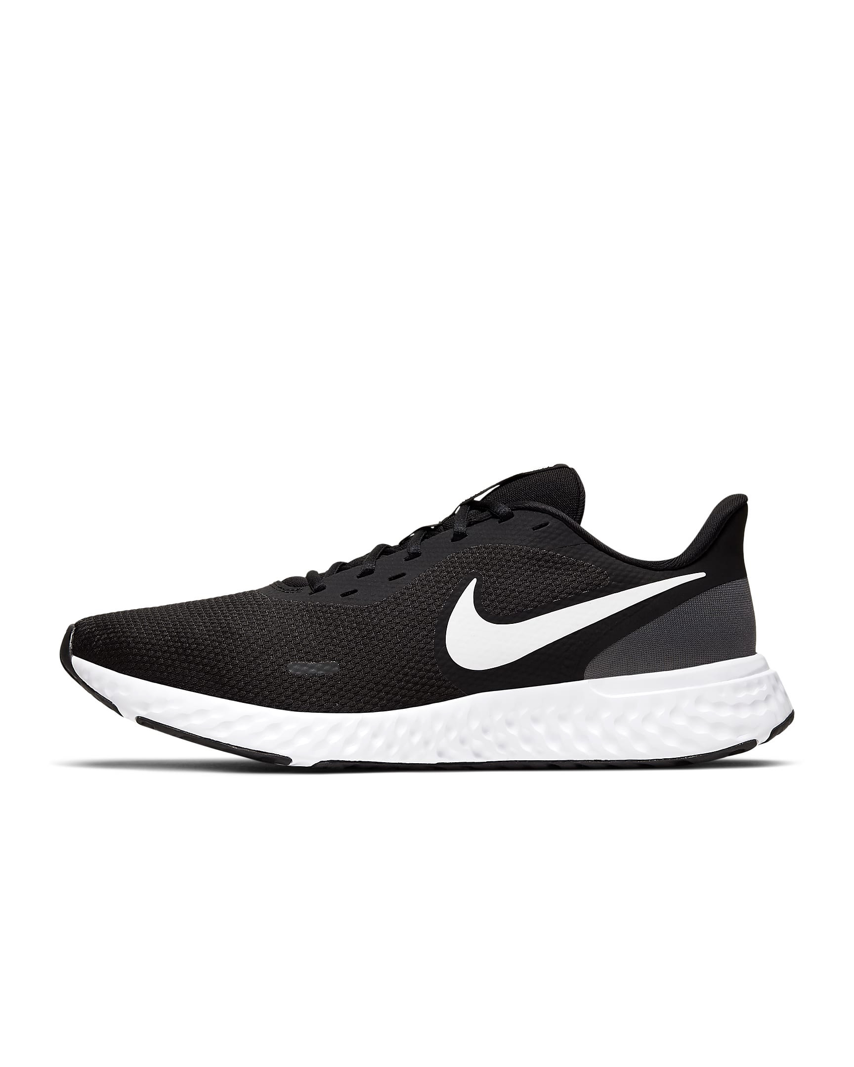 Men's Nike Revolution 5 Black/White-Anthracite (BQ3204 002) - 10.5 - image 1 of 7