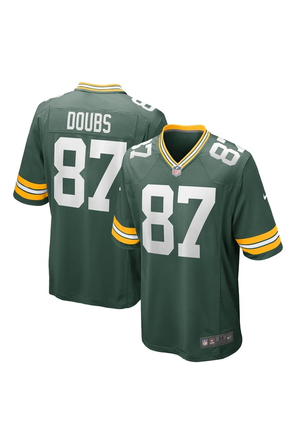 Men's Nike Romeo Doubs Green Green Bay Packers Game Player Jersey