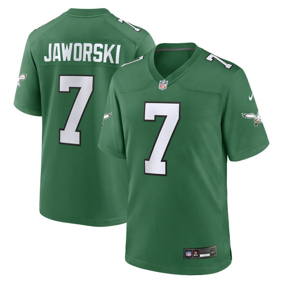 Men's Nike Ron Jaworski Kelly Green Philadelphia Eagles Retired Player Alternate Game Jersey
