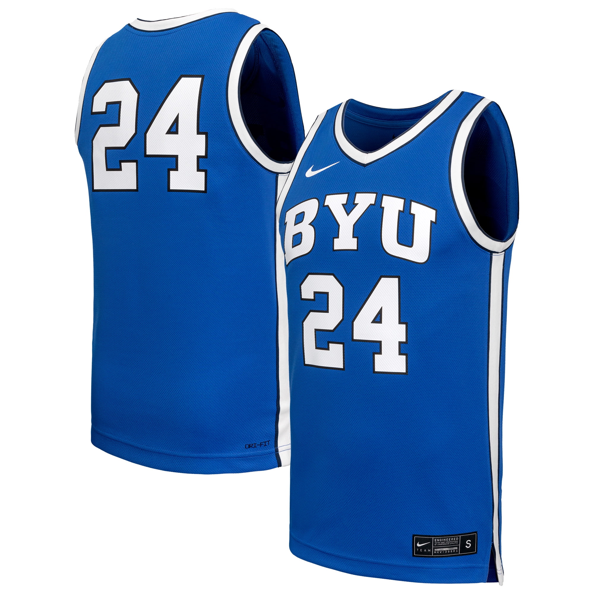 Men's Nike Royal BYU Cougars Replica Basketball Jersey