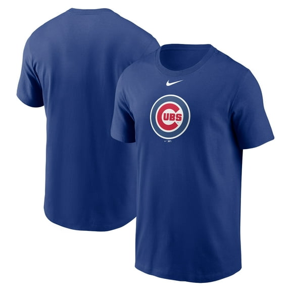 Men's Nike Royal Chicago Cubs Fuse Large Logo T-Shirt