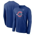 thumbnail image 1 of Men's Nike Royal Chicago Cubs Over Arch Performance Long Sleeve T-Shirt, 1 of 3