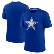 Men's Nike Royal Dallas Cowboys Playback Logo Tri-Blend T-Shirt